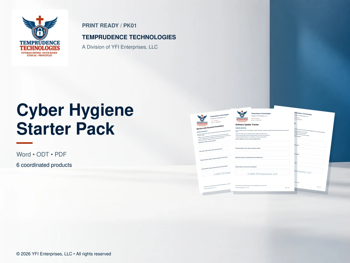 Cyber Hygiene Starter Pack — print edition