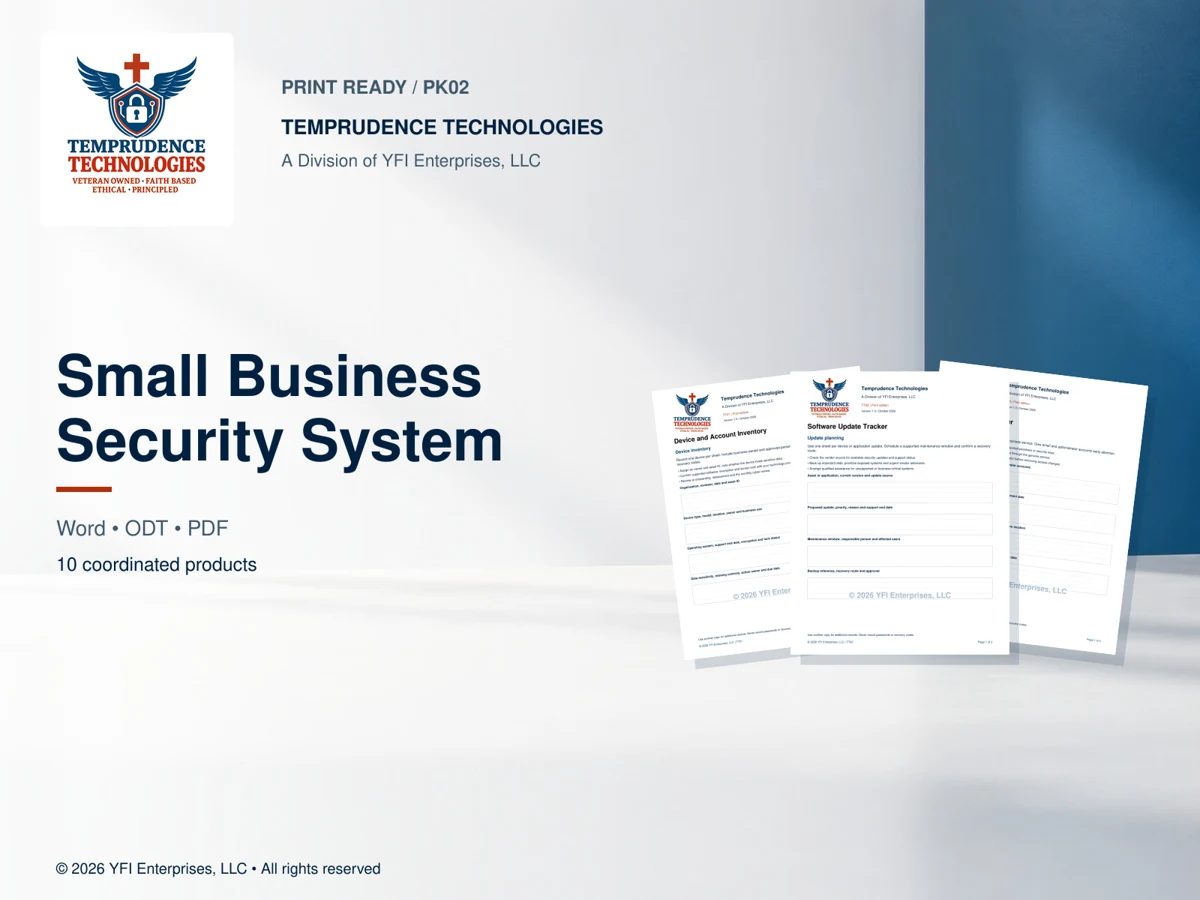 Small Business Security System — print edition