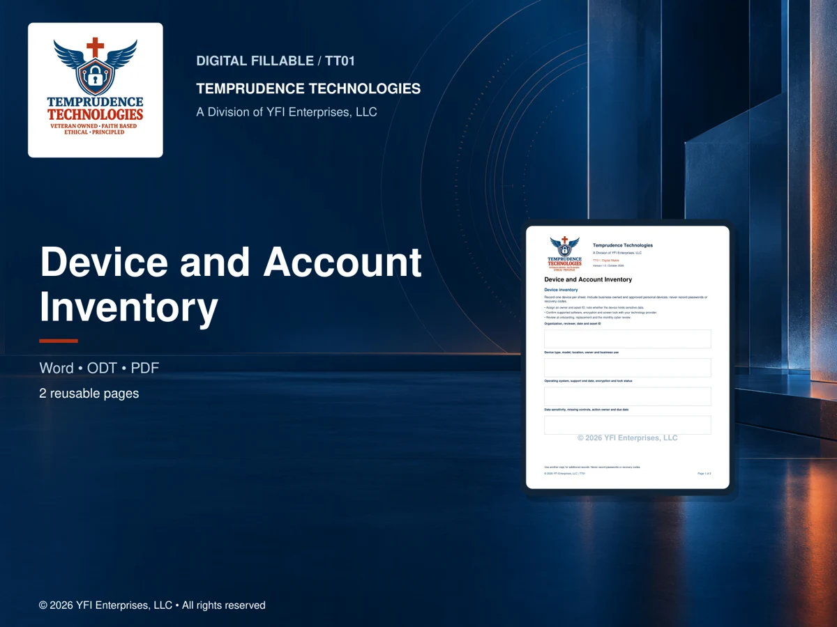 Device and Account Inventory — digital edition